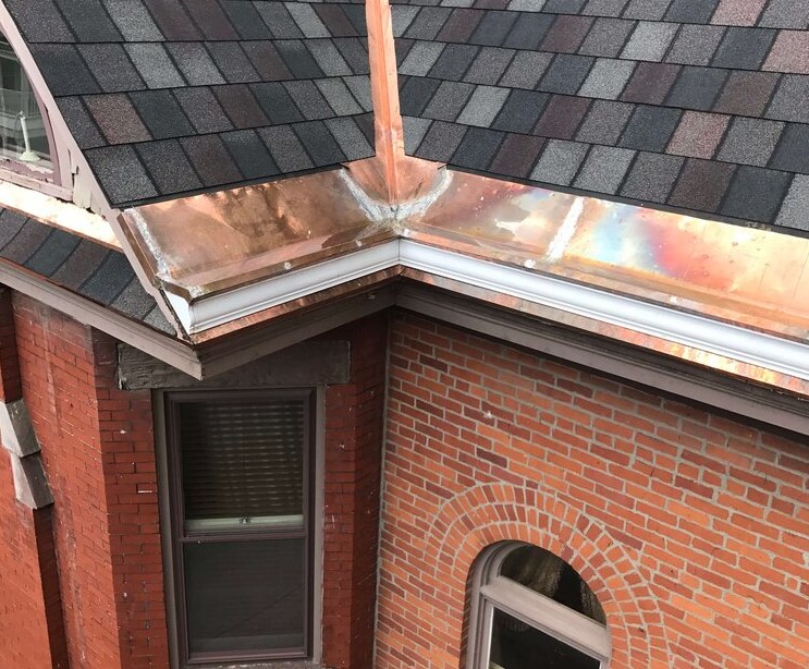 Copper Roof Trim